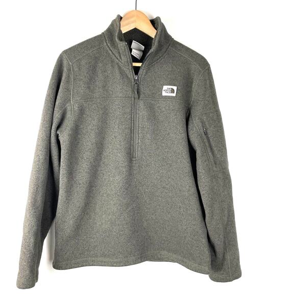 The North Face Gordon Lyons 1/2 Zip Fleece Sweater Green Men’s‎ Size Small - Picture 1 of 5